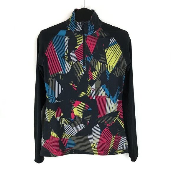 Lole 1/4 Zip Pullover Women's Medium Stretch Geometric Print Athletic Active - Picture 1 of 11